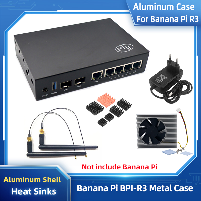 Argon One V3 M.2 Nvme Case - Banana Pi R3 Aluminum Case Protect
