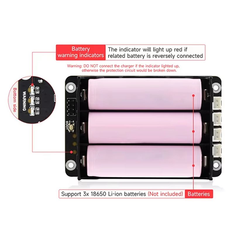 A96K-2X For Raspberry Pi 5 UPS - Raspberry Pi Uninterrupted Power Supply Ups 18650 review and price