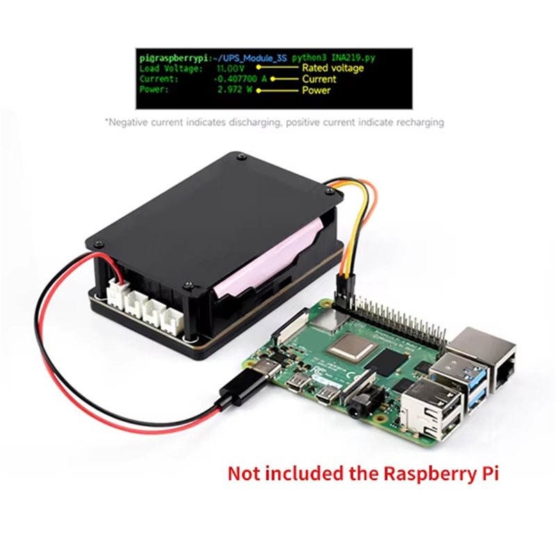 A96K-2X For Raspberry Pi 5 UPS - Raspberry Pi Uninterrupted Power Supply Ups 18650 review and price
