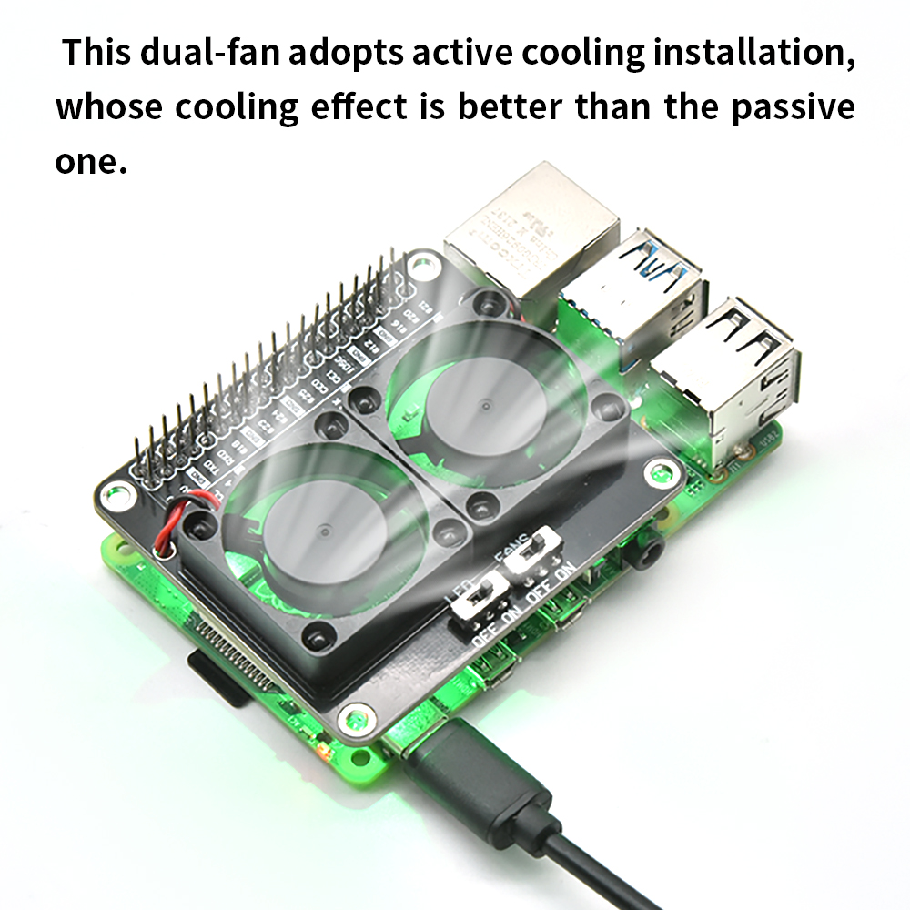RPI Dual Cooling Fan Shield Wi - Raspberry Pi Water Cooling Kit review and price