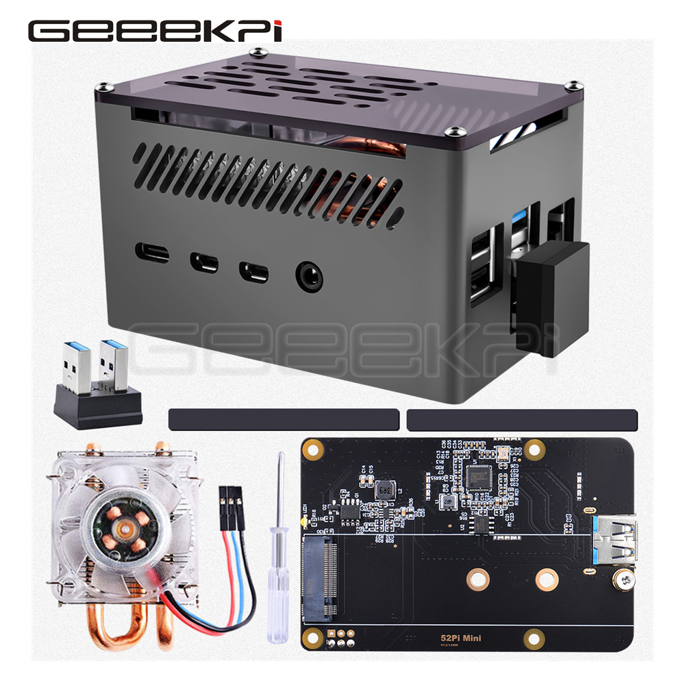GeeekPi  Aluminum Brick Case B - Argon One V3 M.2 Nvme Case review and price
